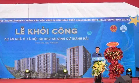 Chính thức khởi công hơn 1.300 căn nhà ở xã hội tại khu tái định cư Thành Hải