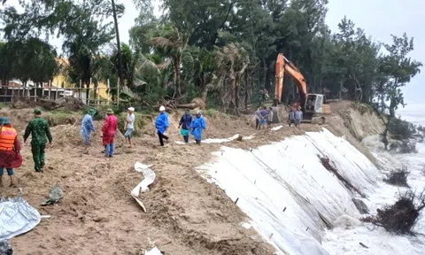 Bờ biển sụp xuống từng ngày và những bàn tay giữ làng, bám biển ở Đà Nẵng