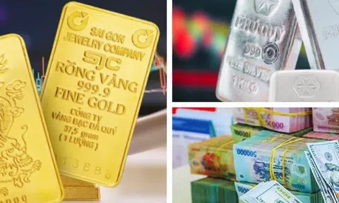 Giá vàng nhích nhẹ, bạc tăng phi mã