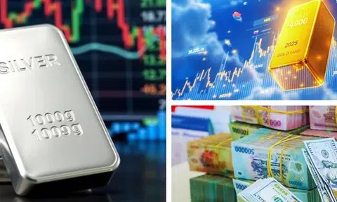 Giá vàng tăng nhẹ, bạc tiếp tục lùi sâu