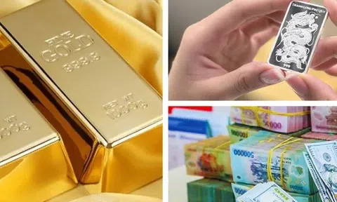 Giá vàng giảm, bạc "lao dốc"