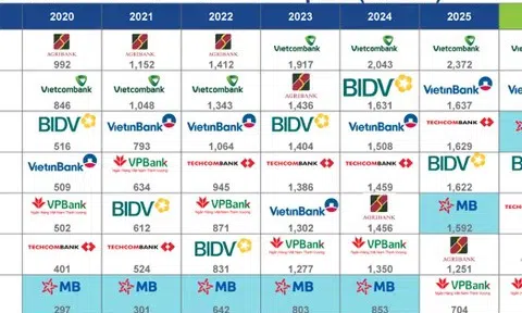 Danh sách 13 ngân hàng Việt Nam lọt Top 500 thương hiệu ngân hàng giá trị nhất thế giới 