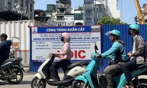 Công trình bể nước ngầm chống ngập tại chợ Hàng Da
