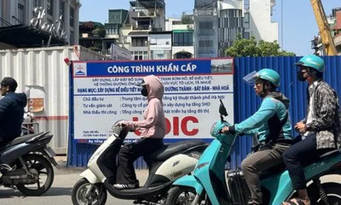 Công trình bể nước ngầm chống ngập tại chợ Hàng Da
