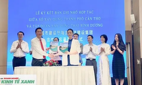 Sở Xây dựng Cần Thơ ký biên bản ghi nhớ hợp tác với Tập đoàn xây dựng Thái Bình Dương
