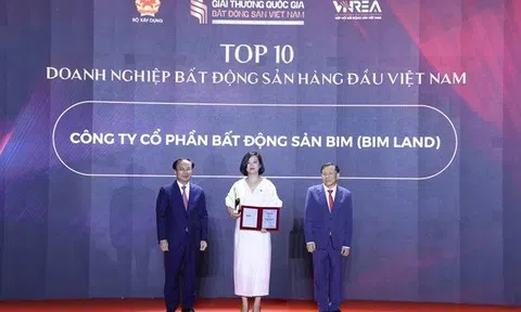 BIM Land được vinh danh Top 10 doanh nghiệp bất động sản hàng đầu Việt Nam
