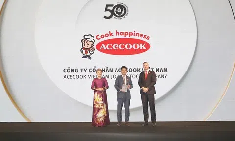 Acecook Việt Nam tiếp tục được vinh danh vào TOP 50 Doanh nghiệp phát triển bền vững tiêu biểu Việt Nam 2026 nhờ nỗ lực giảm thiểu rác thải