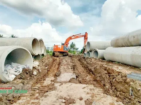 Đường giao thông rộng 40m ở Đồng Tháp khó thi công do vướng mặt bằng