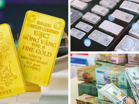 Giá vàng, bạc, USD cùng tăng phiên đầu tuần