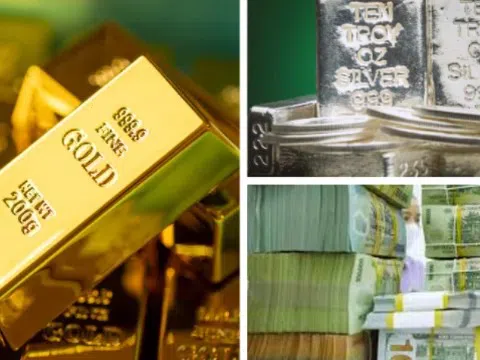 Giá vàng lùi nhẹ, giá USD tự do tăng mạnh