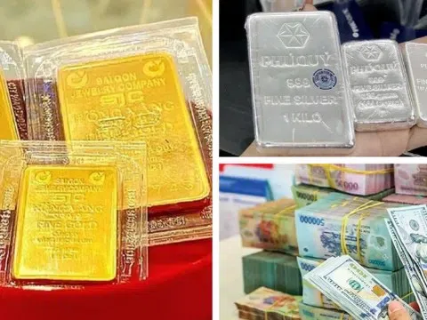 Giá vàng giảm gần 1 triệu đồng/lượng