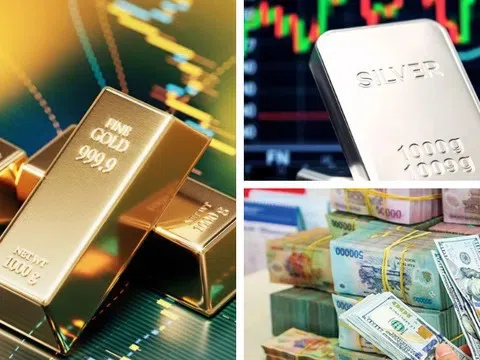 Giá vàng và bạc cùng giảm nhẹ