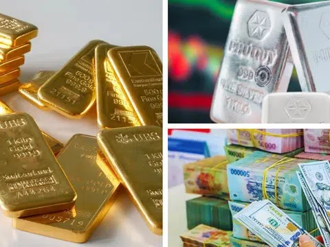 Giá vàng đảo chiều tăng, bạc leo lên 63 triệu đồng/lượng