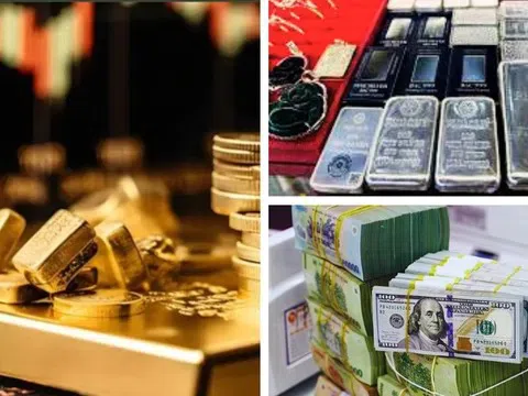 Giá bạc giảm mạnh, vàng đứng yên