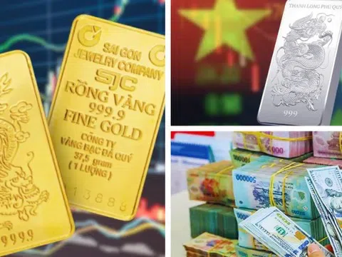 Giá vàng và bạc bật tăng mạnh ngày cuối tuần