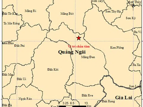 Quảng Ngãi: Xảy ra động đất ở xã Măng Đen