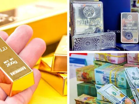 Giá vàng miếng SJC lên 162 triệu đồng/lượng, bạc vượt mốc 86 triệu đồng/kg
