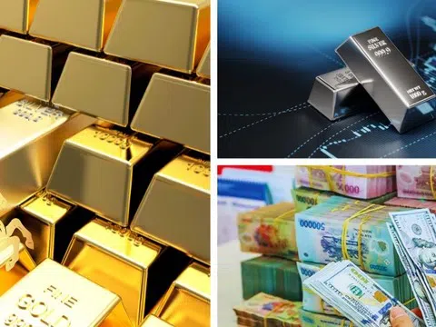 Giá bạc tiếp tục tăng mạnh, vàng tạm đứng yên