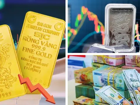 Giá vàng bạc “rơi” mạnh