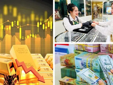 Giá vàng giảm thêm 3,4 triệu đồng/lượng, bạc lao dốc