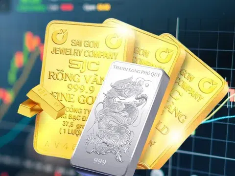 Áp lực chốt lời lan rộng, giá vàng bạc tiếp tục điều chỉnh giảm sâu