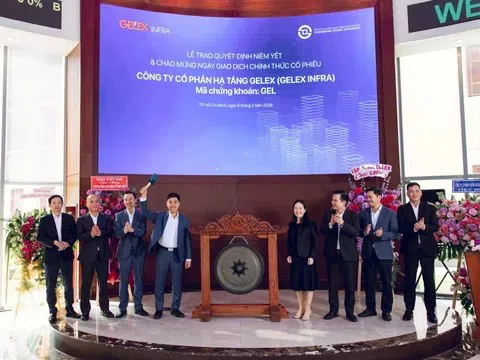 Cổ phiếu Hạ tầng Gelex tăng trần ngày đầu giao dịch trên HOSE, vốn hóa đạt gần 31.000 tỷ đồng