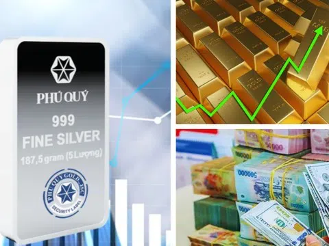 Giá vàng bạc cùng tăng mạnh
