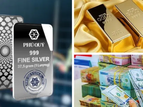 Giá vàng tiến sát 180 triệu đồng/lượng, bạc bật tăng mạnh cuối tuần